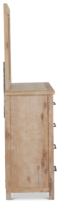 Salt Lake Light Tone Dresser & Mirror