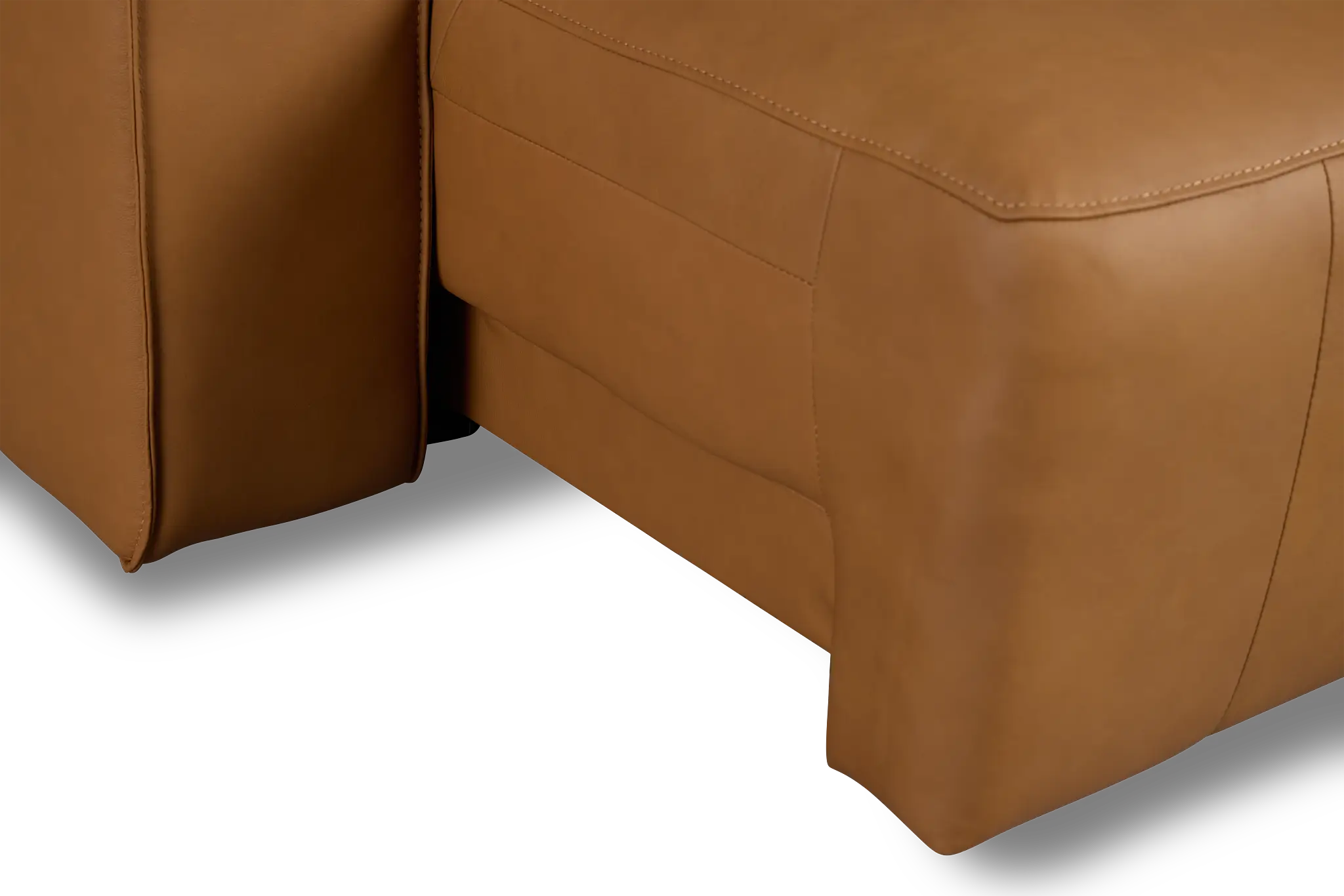 Rudy Brown Lthr/vinyl Power Extension Chaise Sofa Rudy Brown Lthr/vinyl Power Extension Chaise Sofa