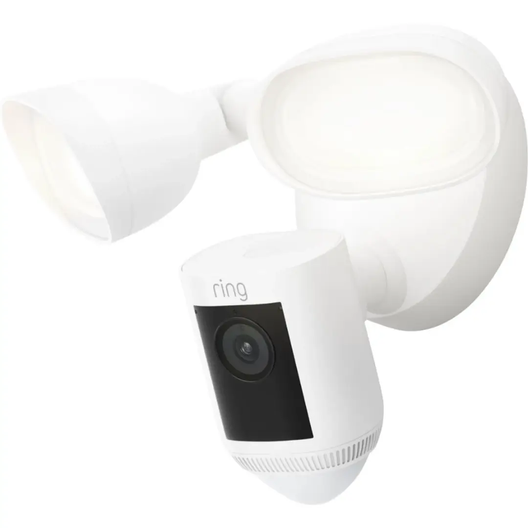 Ring Floodlight Cam Pro Wired White Outdoor Security Cameras Ring Floodlight Cam Pro Wired White Outdoor Security Cameras