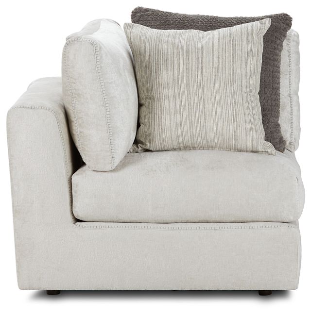 Oasis Light Beige Fabric Corner Chair