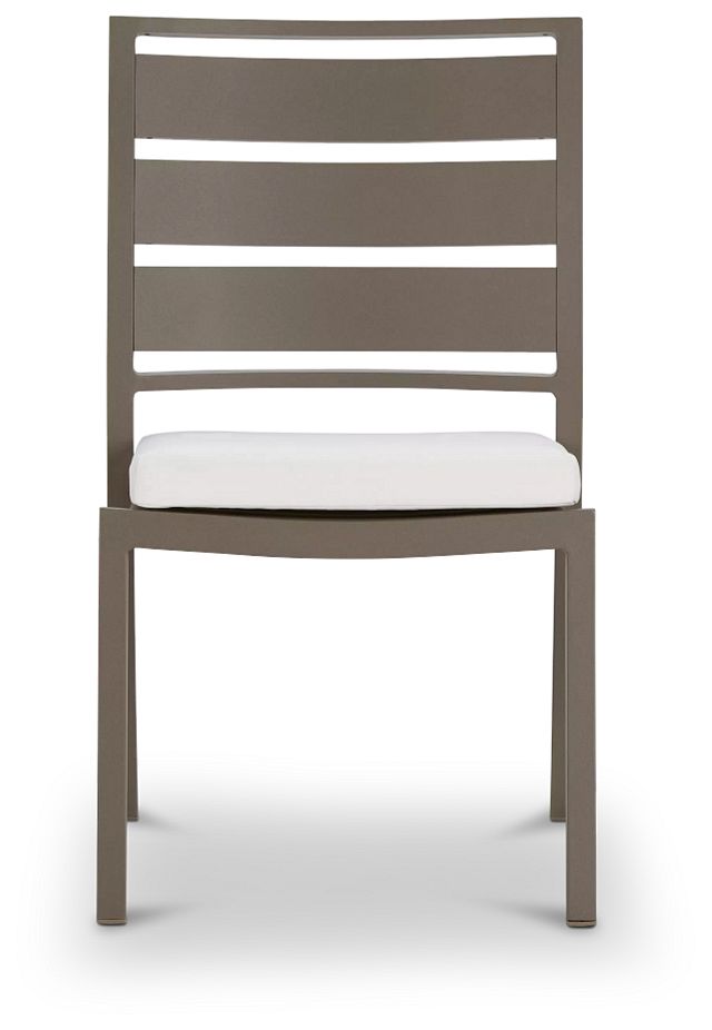 Raleigh White Aluminum Side Chair