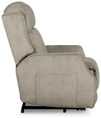 Harris Light Gray Micro Power Lift Recliner