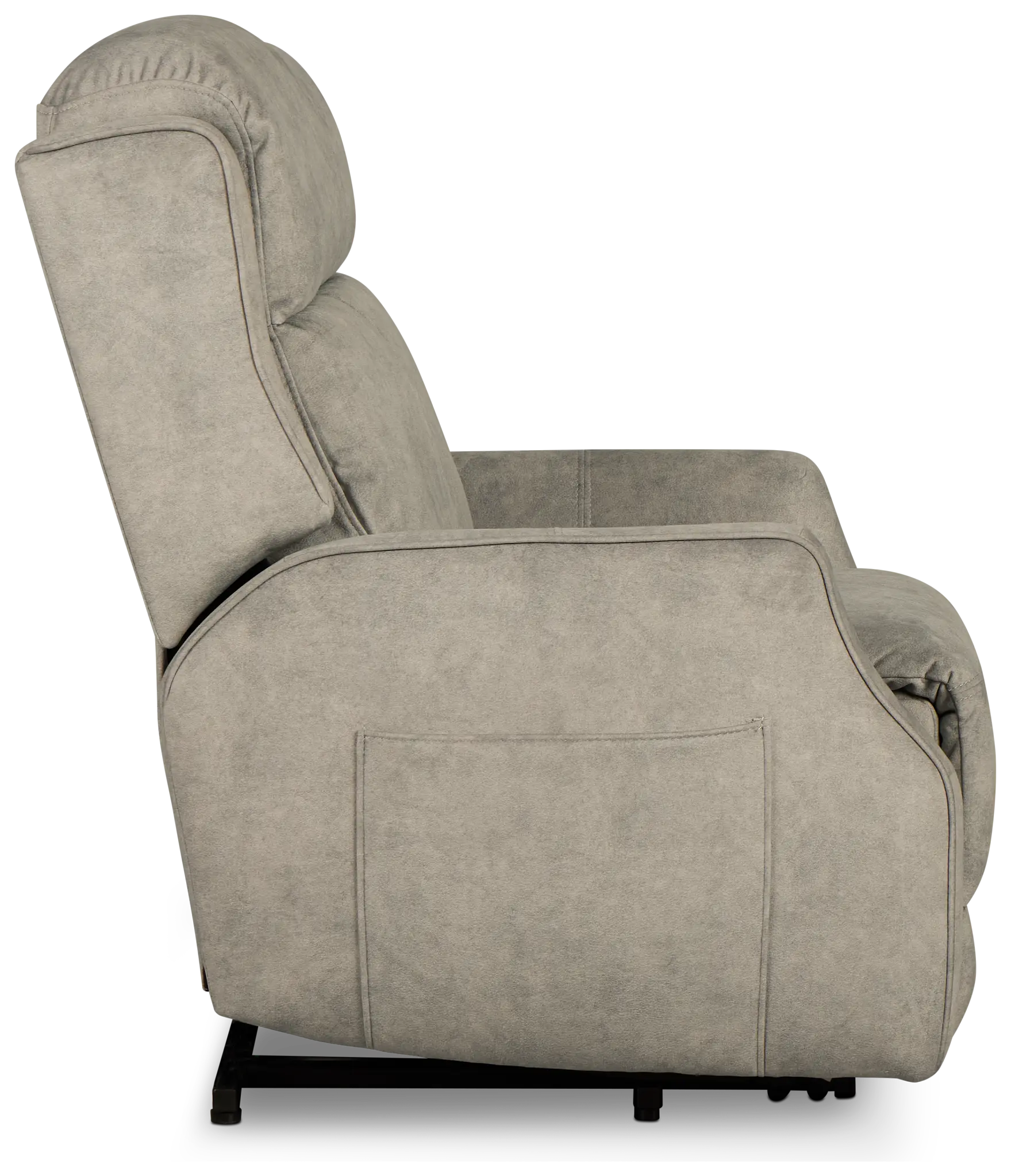 Harris Light Gray Micro Power Lift Recliner Harris Light Gray Micro Power Lift Recliner