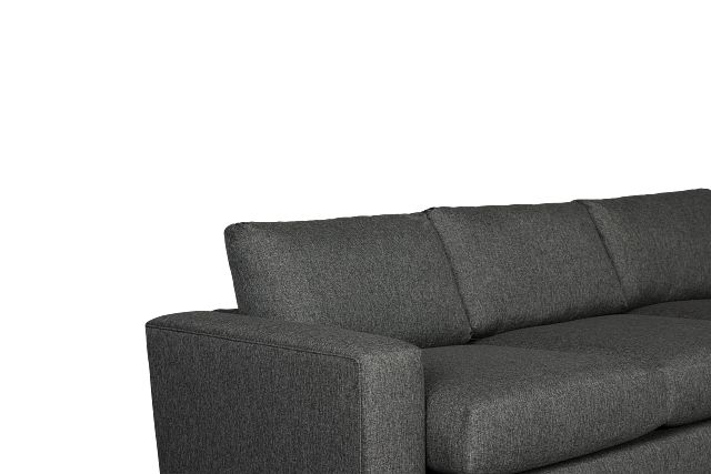Brantley Dark Gray Fabric Small Two-arm Sectional