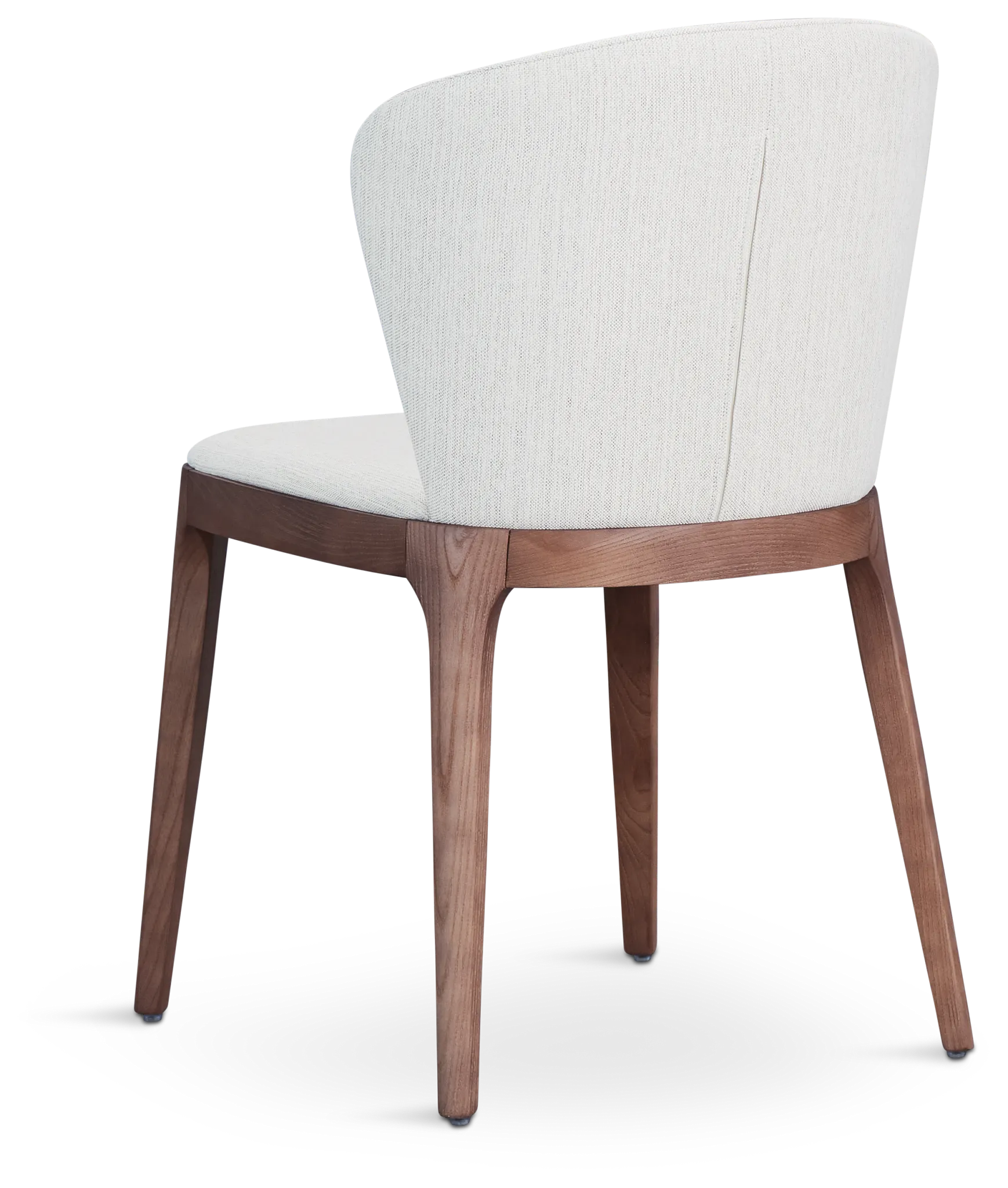 Nomad Light Beige Upholstered Side Chair With Mid Tone Legs