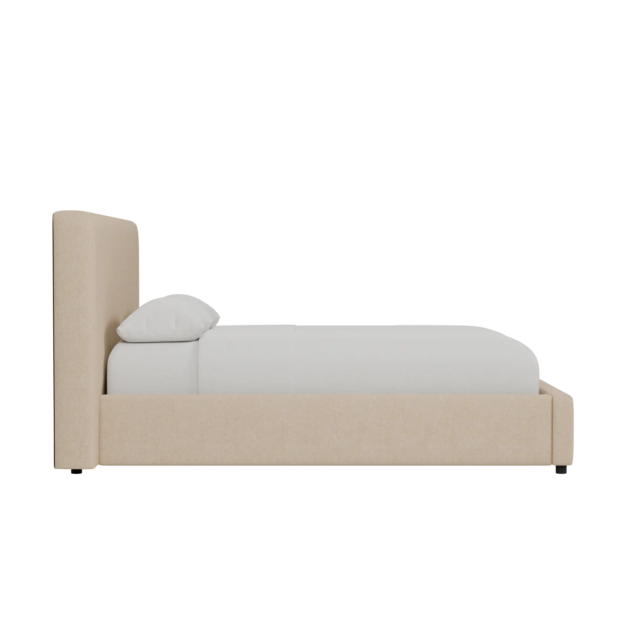 Grayton Elite Taupe 44" Upholstered Platform Bed Grayton Elite Taupe 44" Upholstered Platform Bed