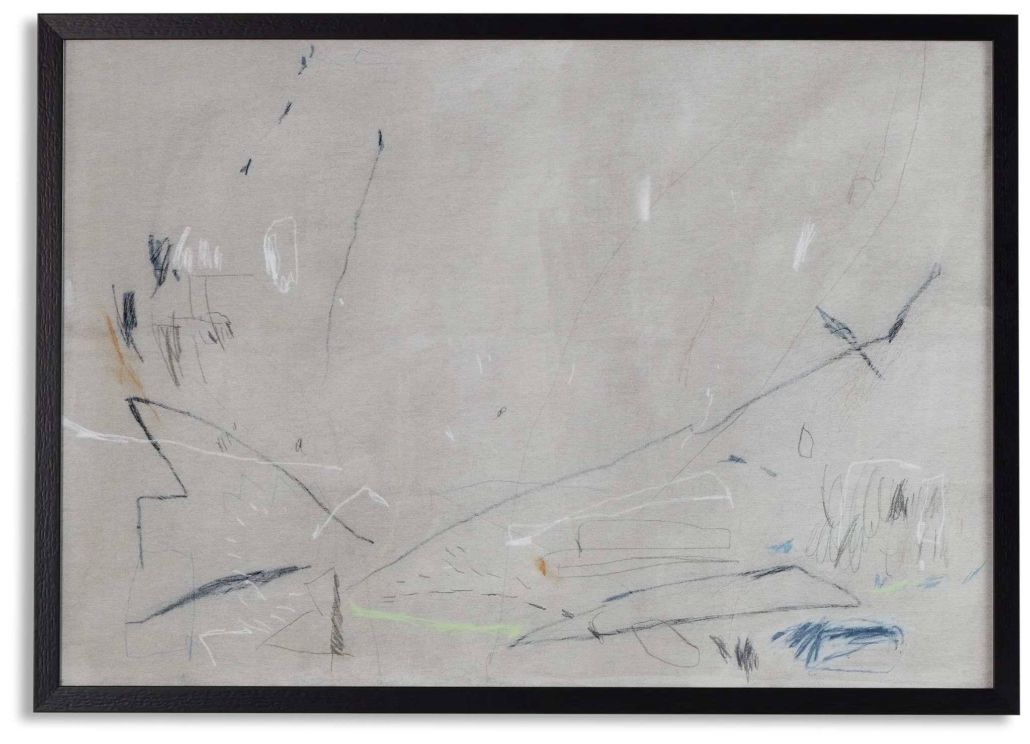 Janus Dark Gray Framed Wall Art