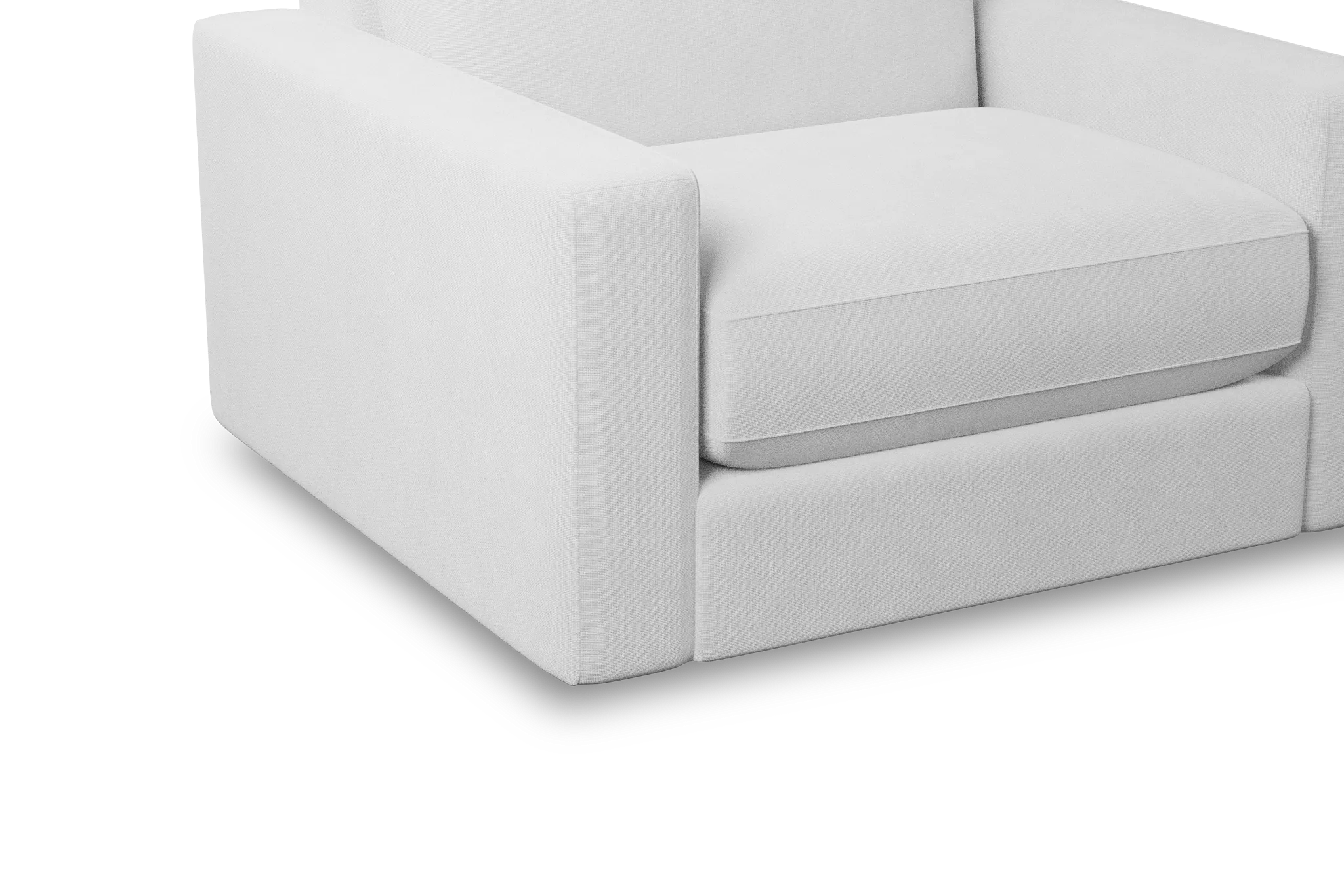 Edgewater Suave White Swivel Chair