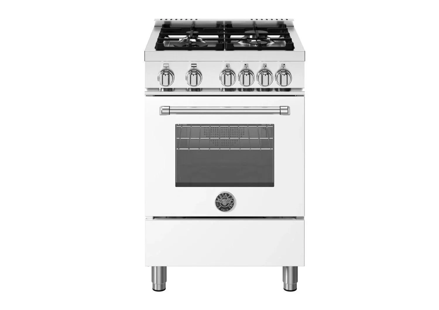 Bertazzoni 244 Series White 24" Gas Range