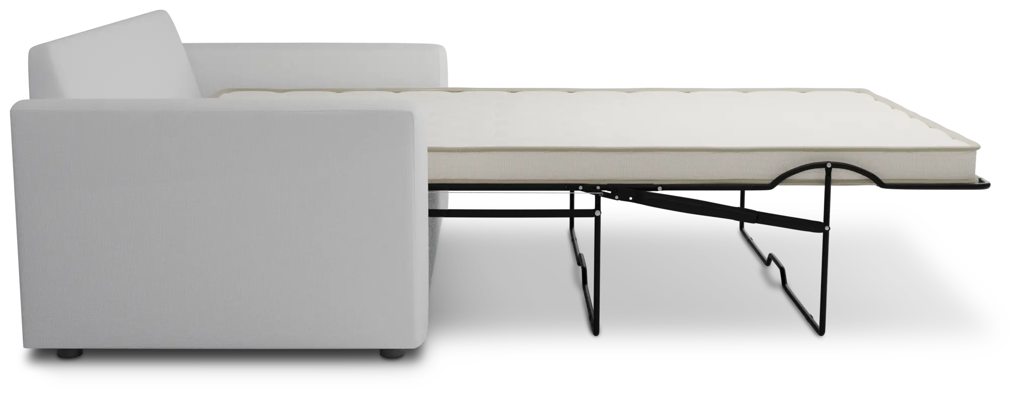 Siesta Suave White Fabric Innerspring Sleeper Siesta Suave White Fabric Innerspring Sleeper