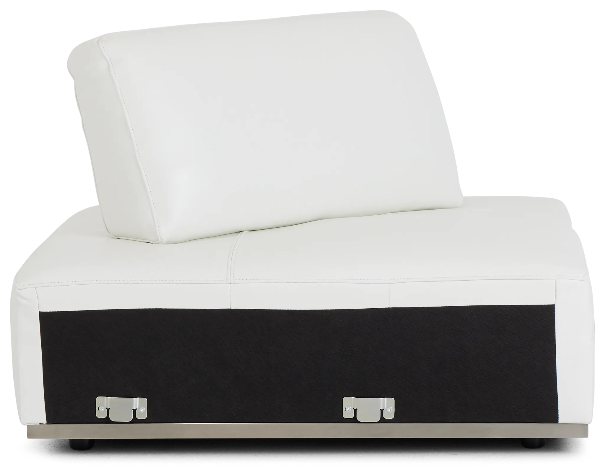 Landon White Leather Wedge