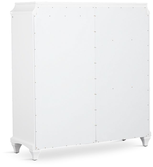 Milan White Door Chest