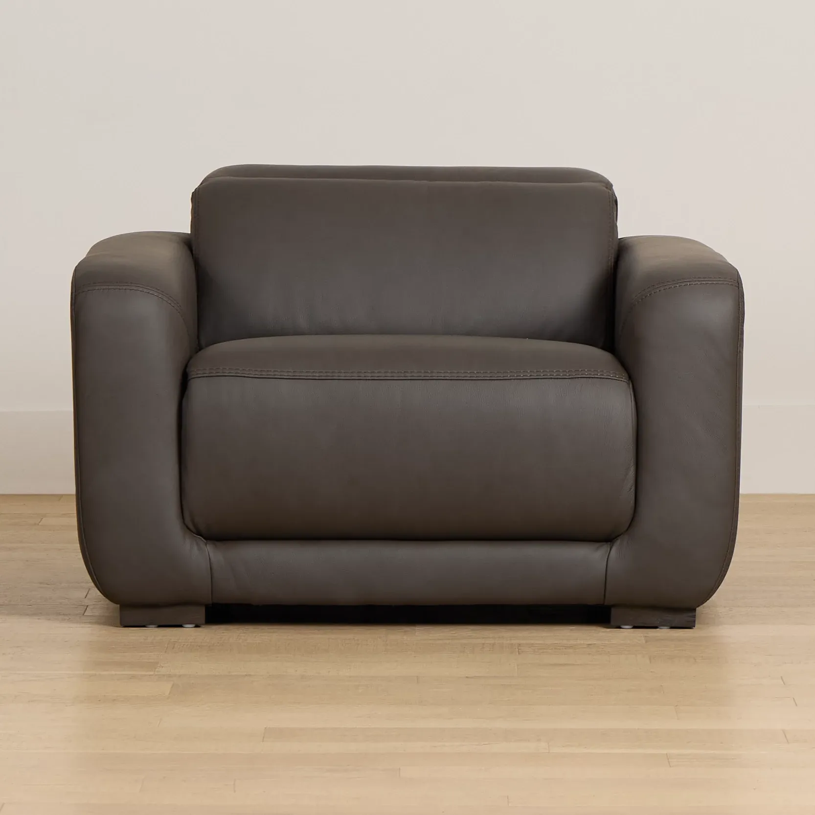 Kieran Dark Brown Lthr/vinyl Power Recliner With Power Headrest