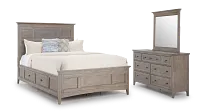 Heron Cove Light Tone Panel Storage Bedroom