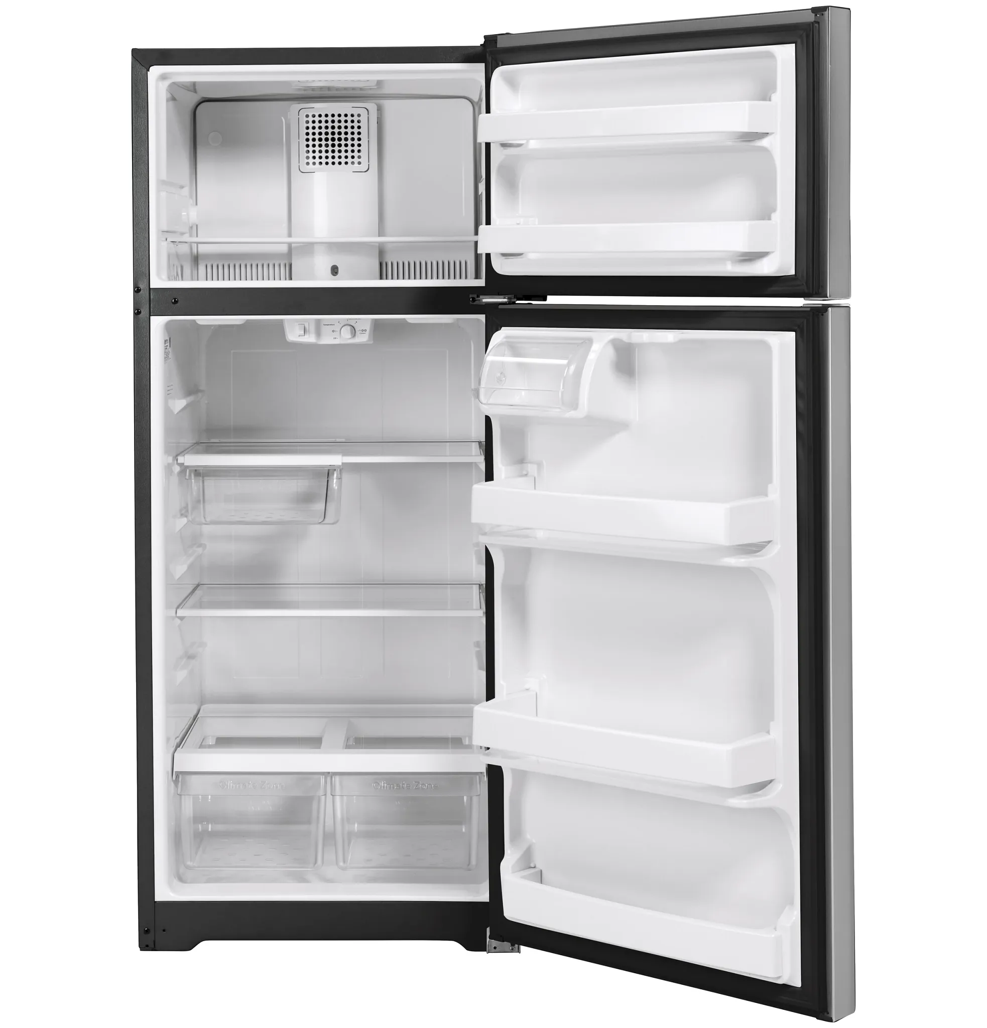 Ge 18 Series Stainless Steel Top Freezer Refrigerator