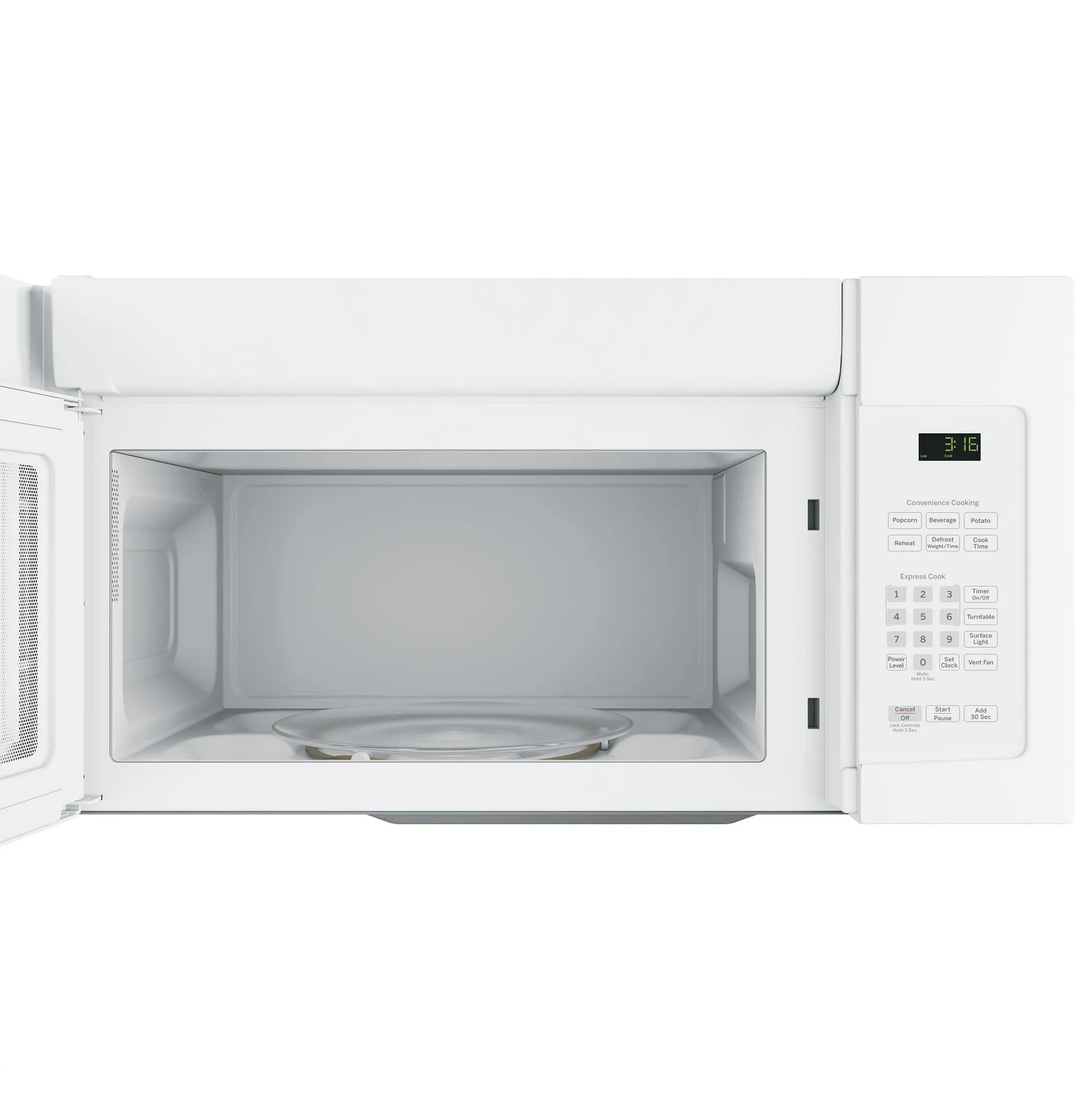 Ge 3162 Series White Over-the-range Microwave
