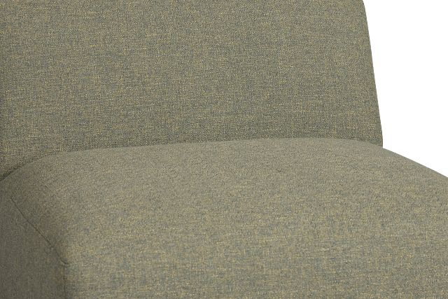 Baylor Green Fabric Armless Chair