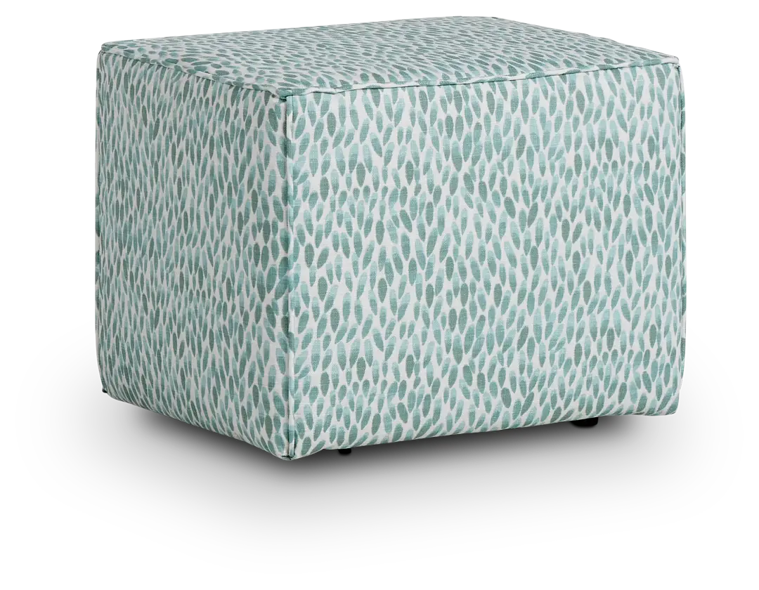 Lotus Light Blue Indoor/outdoor Accent Ottoman Lotus Light Blue Indoor/outdoor Accent Ottoman