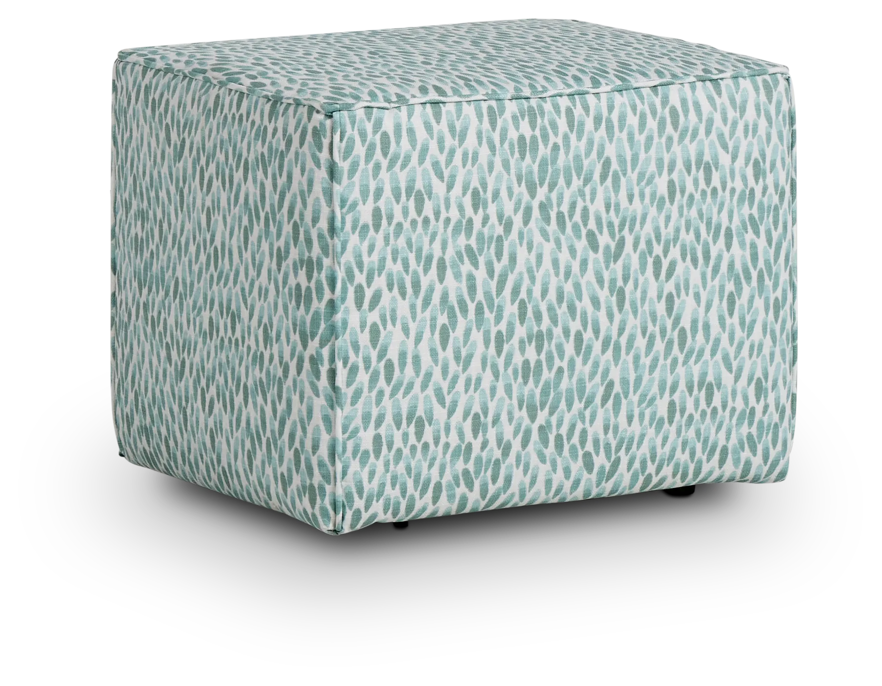 Lotus Light Blue Indoor/outdoor Accent Ottoman