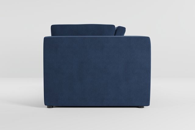 Destin Revenue Dark Blue Fabric 2 Piece Modular Sofa