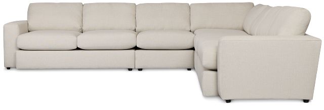 Brantley Light Beige Fabric Large Two-arm Sectional