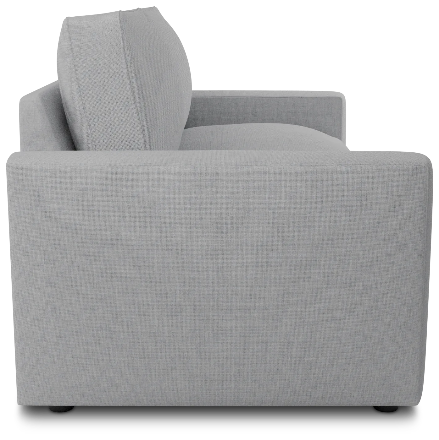 Siesta Delray Light Gray Fabric Loveseat