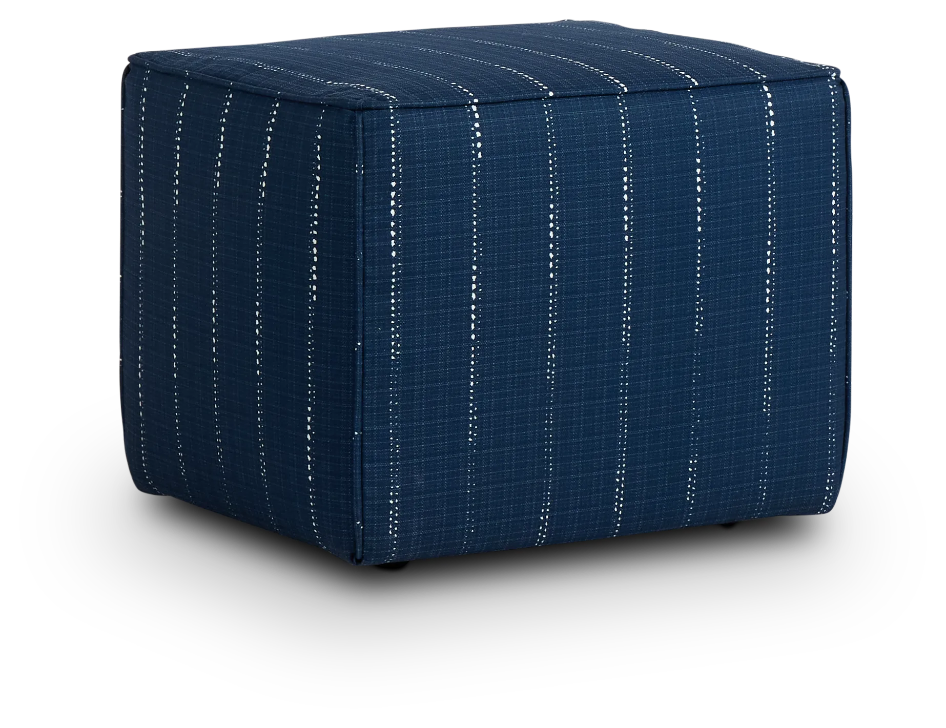Carlo Dark Blue Indoor/outdoor Accent Ottoman
