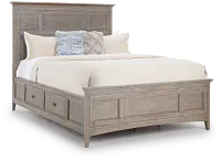 Heron Cove Light Tone Panel Storage Bed