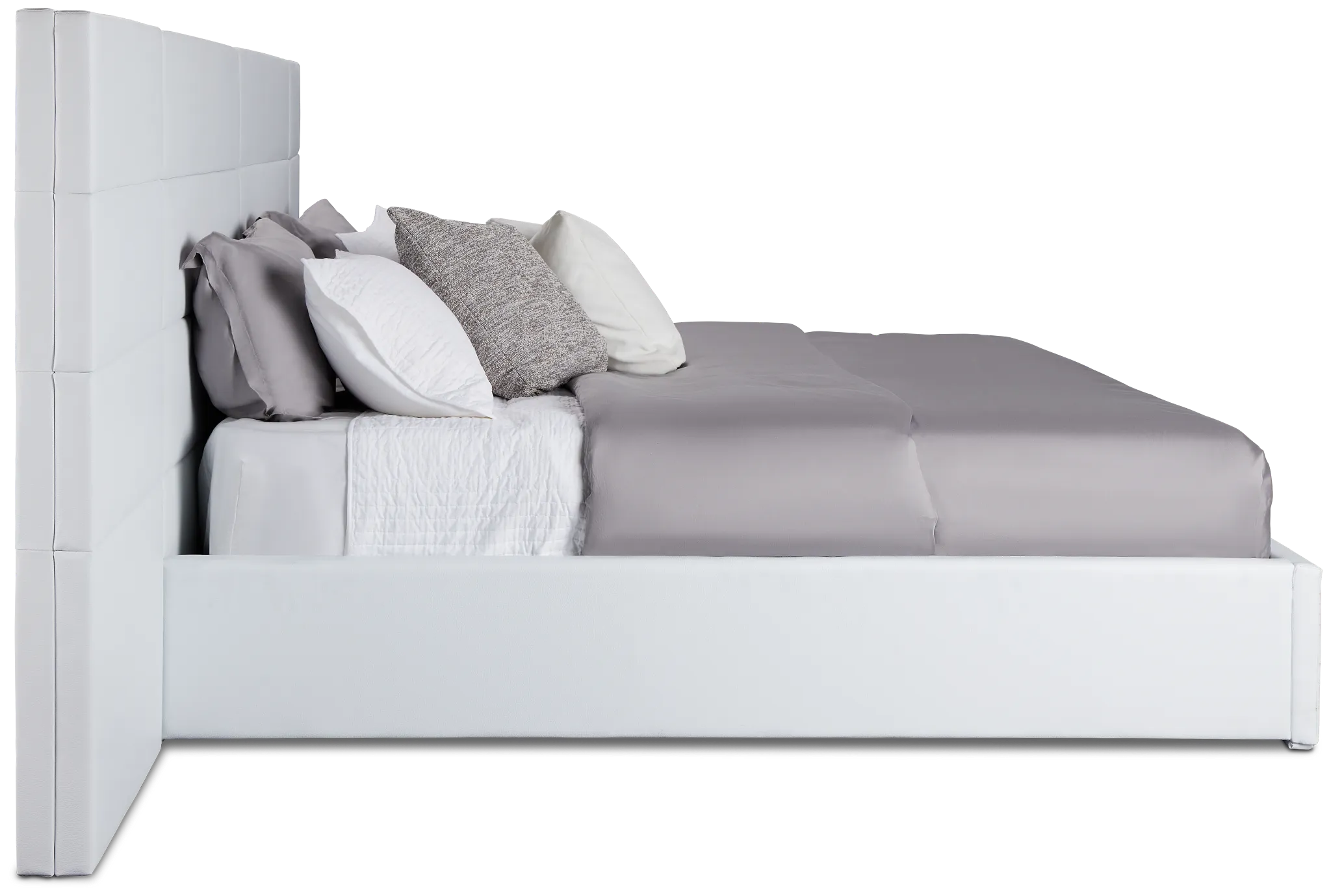 Doral White Uph Spread Bed