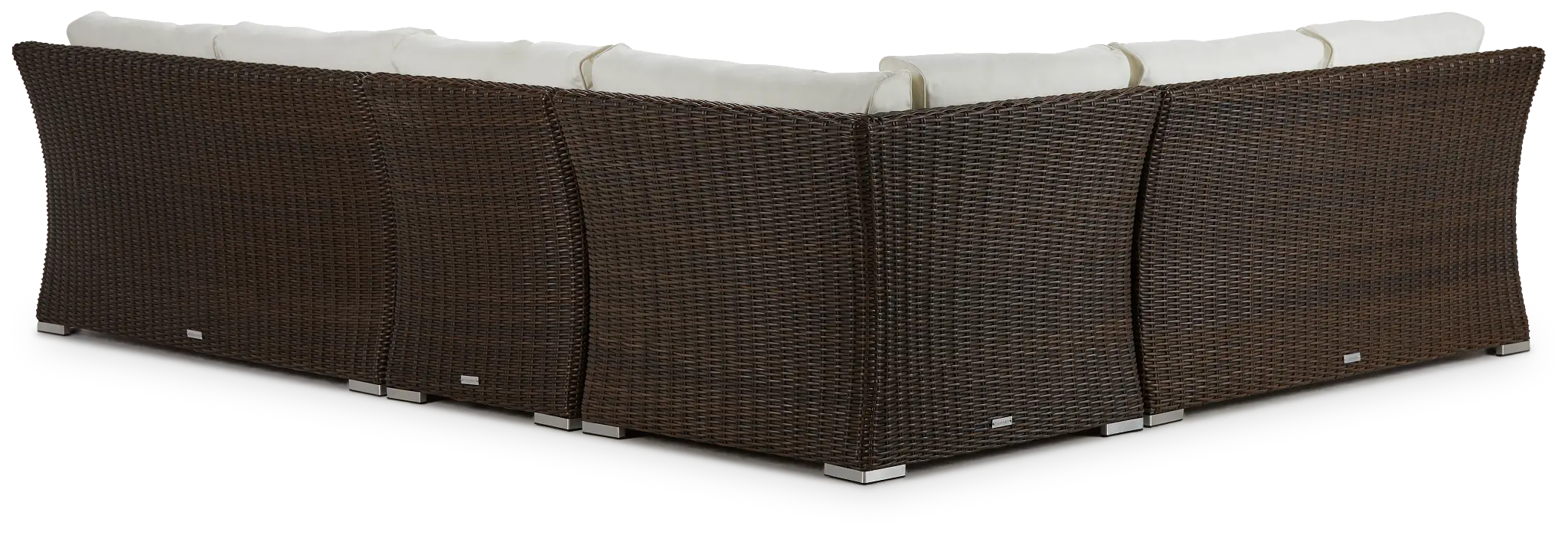 Southport White Woven Large Two-arm Sectional Southport White Woven Large Two-arm Sectional