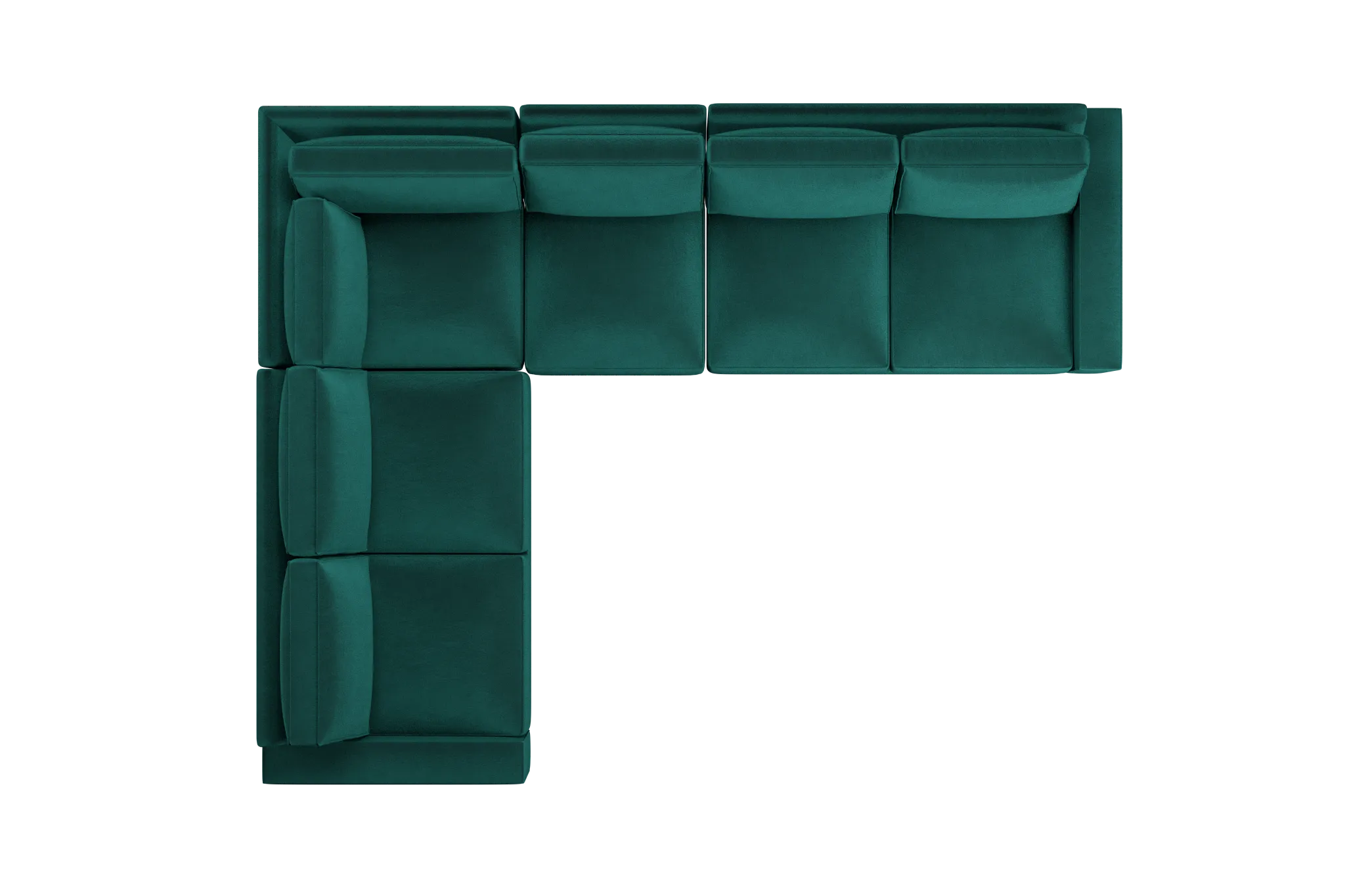 Edgewater Joya Green Medium Two-arm Sectional