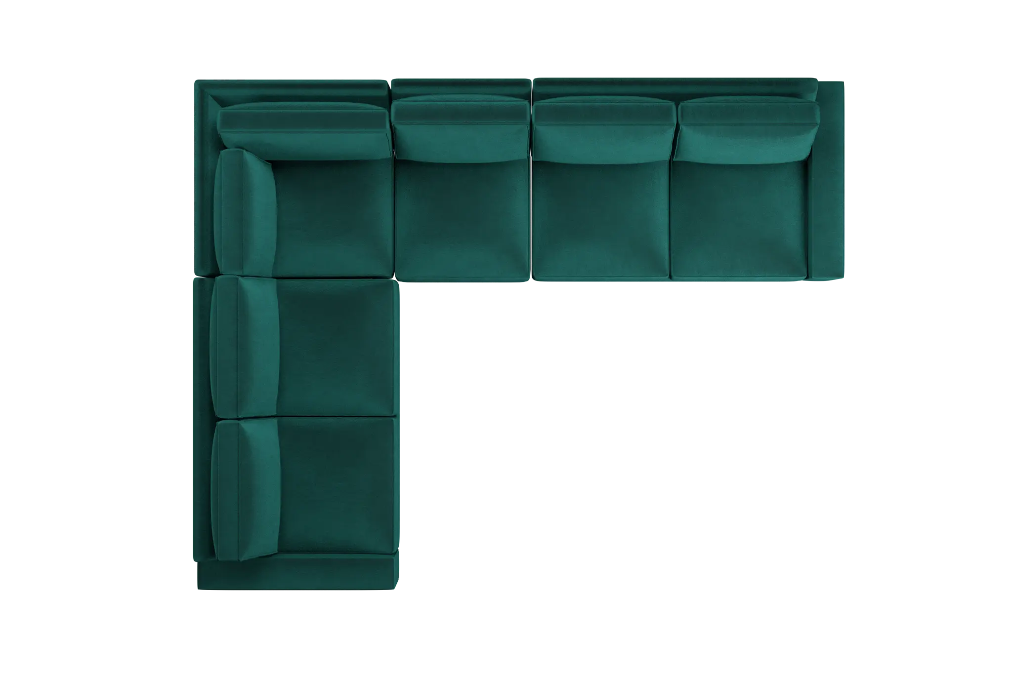 Edgewater Joya Green Medium Two-arm Sectional Edgewater Joya Green Medium Two-arm Sectional