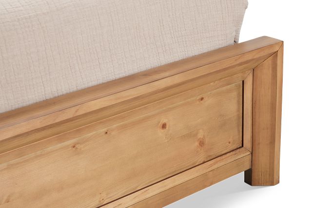 Vail Light Tone Panel Bed