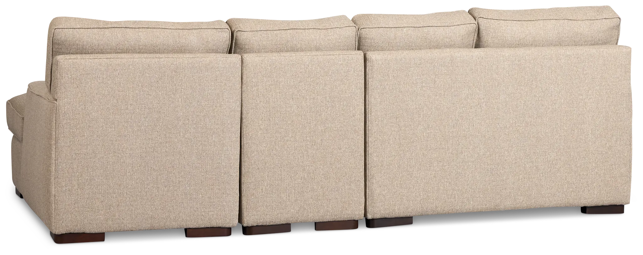 Sinclair Brown Fabric Small Right Chaise Sectional Sinclair Brown Fabric Small Right Chaise Sectional