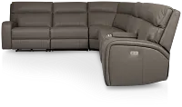 Rhett Gray Micro Large Two-arm Power Reclining Sectional