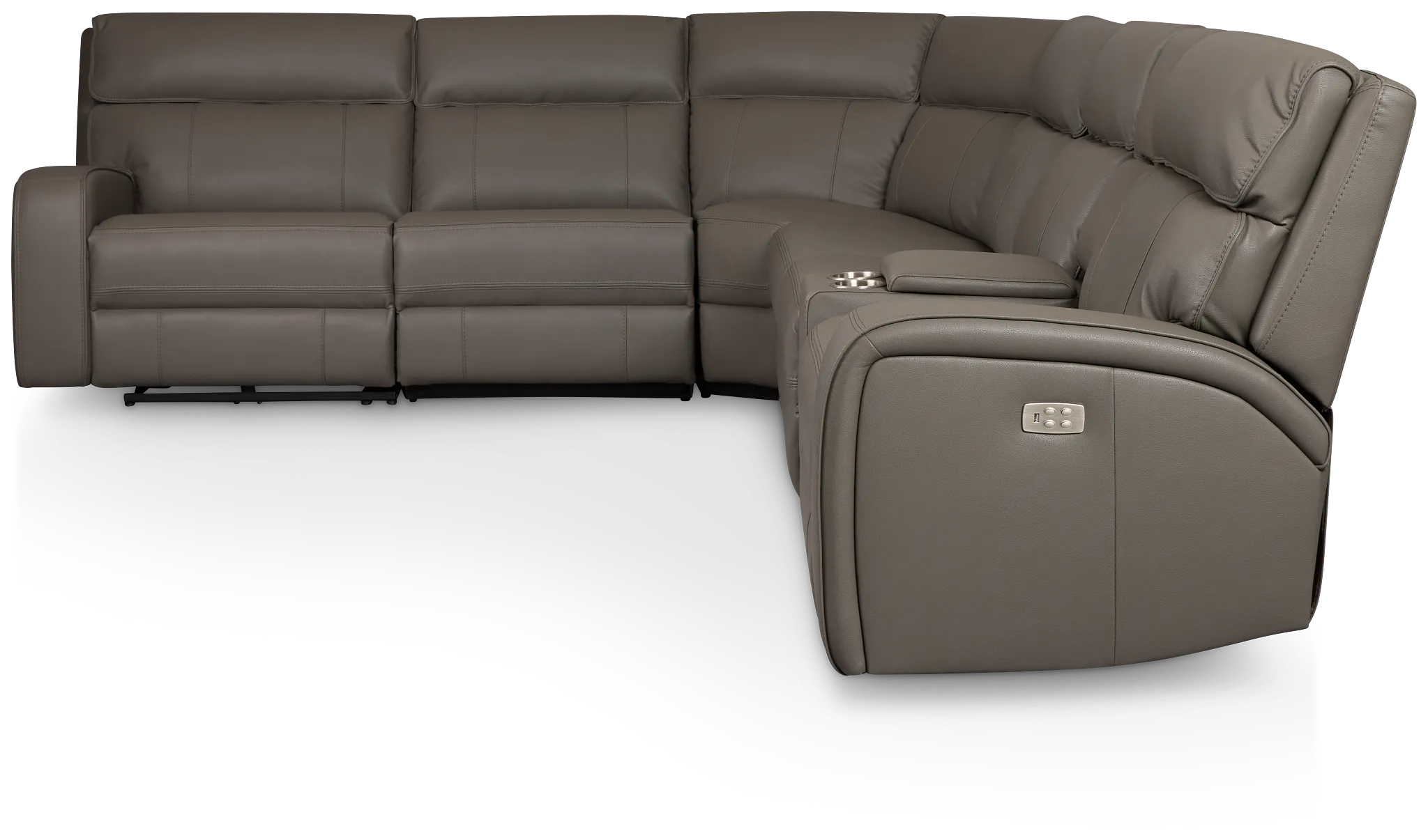 Rhett Gray Micro Large Two-arm Power Reclining Sectional