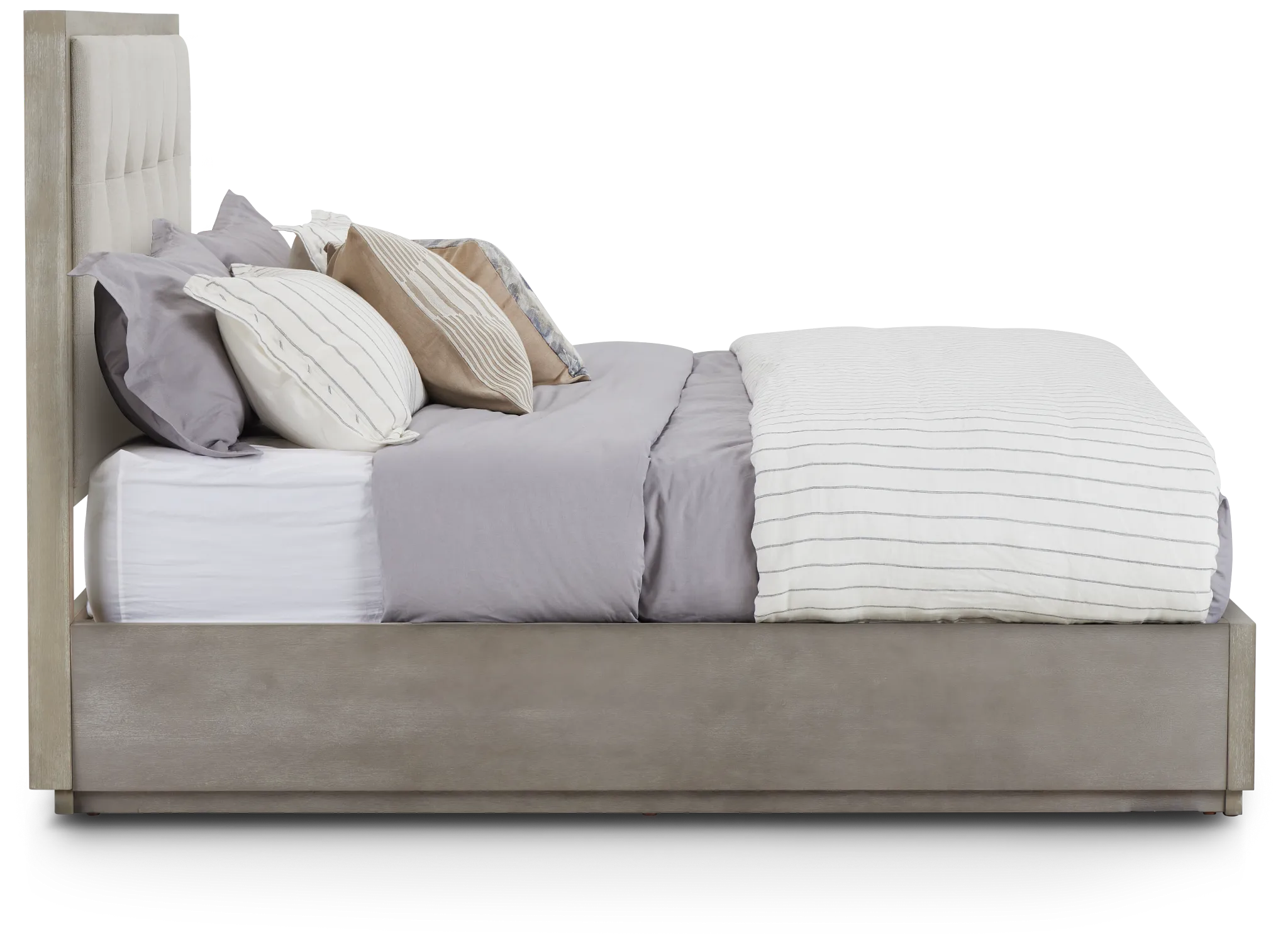 Madden Light Tone Wood Platform Bed