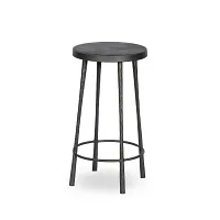 Four Hands Marty Dark Gray Metal 24" Barstool
