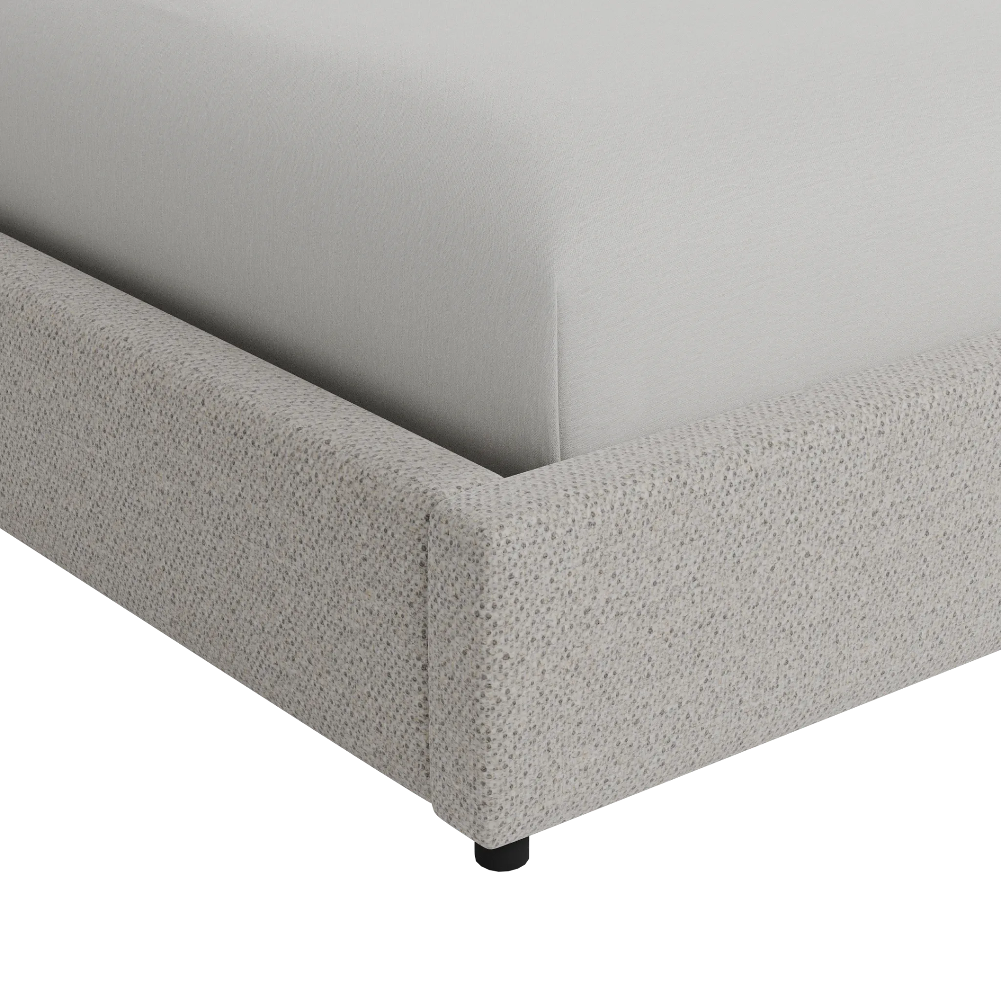 Captiva Gellar Gray 48" Upholstered Shelter Bed