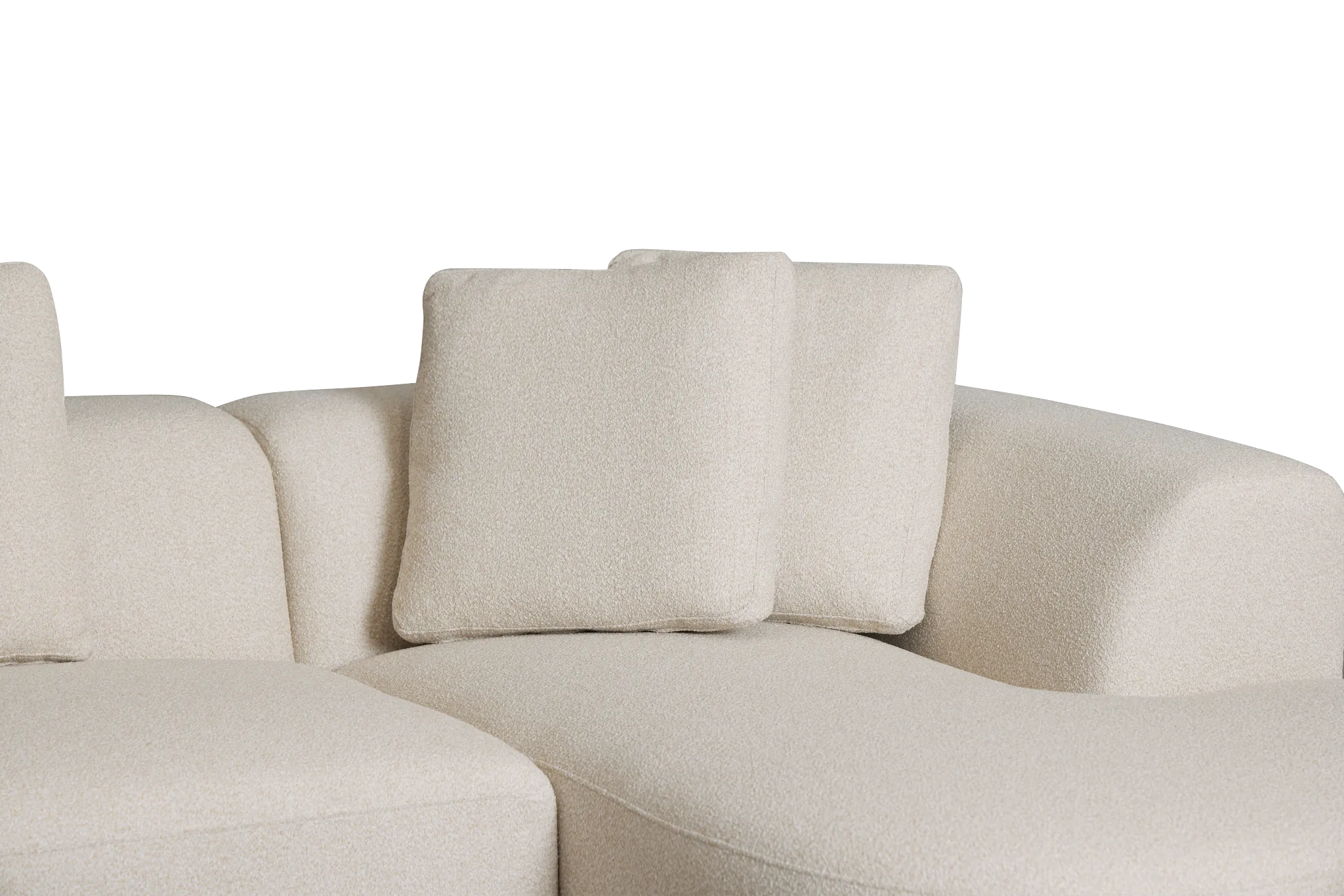 Catalina Beige Fabric Small Right Chaise Sectional