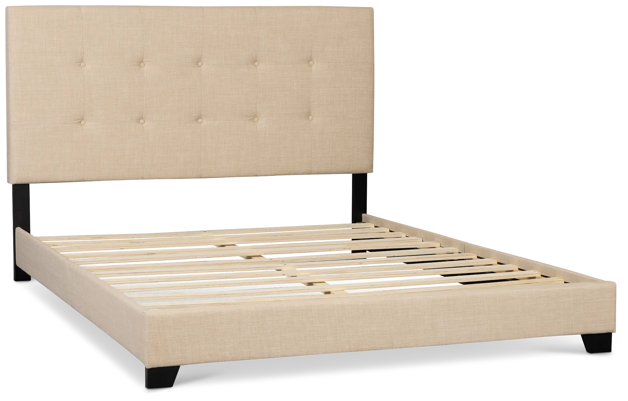 Flagler Beige Uph Panel Bed Flagler Beige Uph Panel Bed