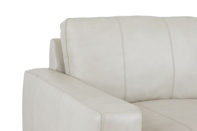 Dawkins Taupe Leather Right Chaise Sectional