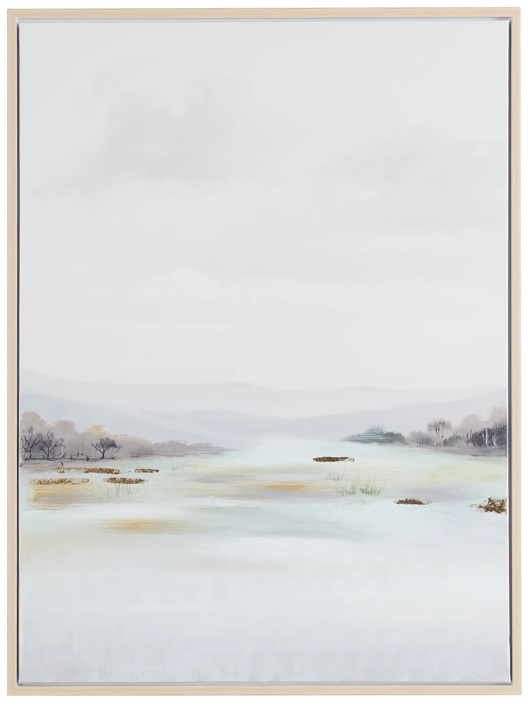 Nalah Light Gray Framed Wall Art