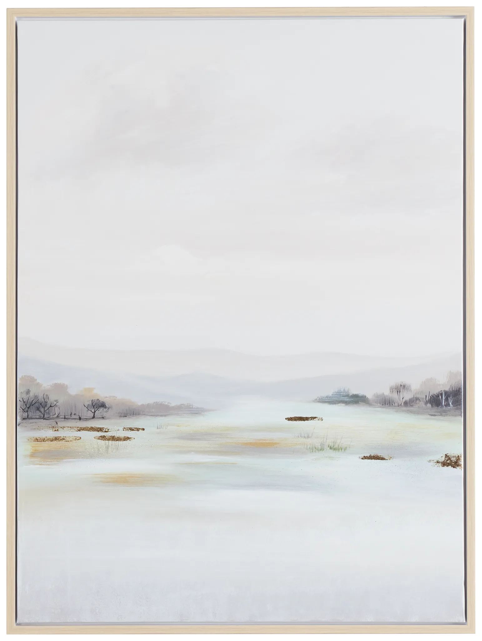 Nalah Light Gray Framed Wall Art