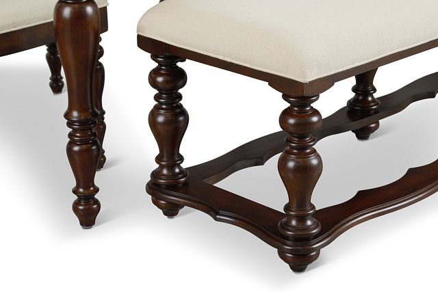 Savannah Dark Tone Rect Table, 4 Chairs & Bench