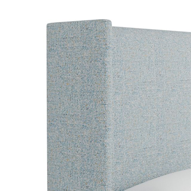 Captiva Natural Beauty Light Blue 60" Upholstered Shelter Bed