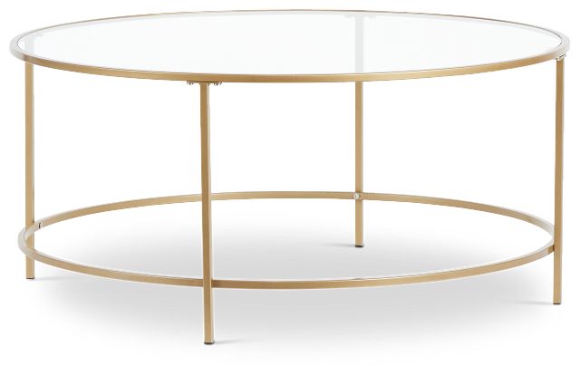 Morali Gold Round Coffee Table