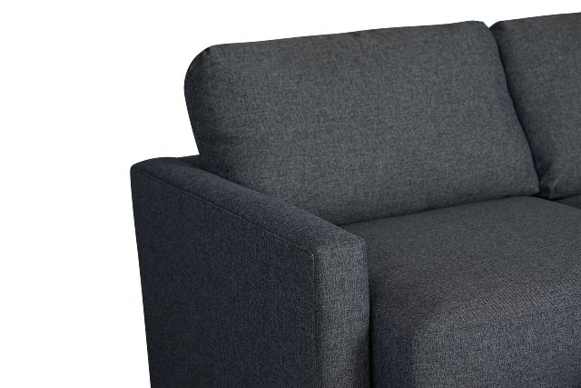 Noah Dark Gray Fabric Small Right Chaise Sectional