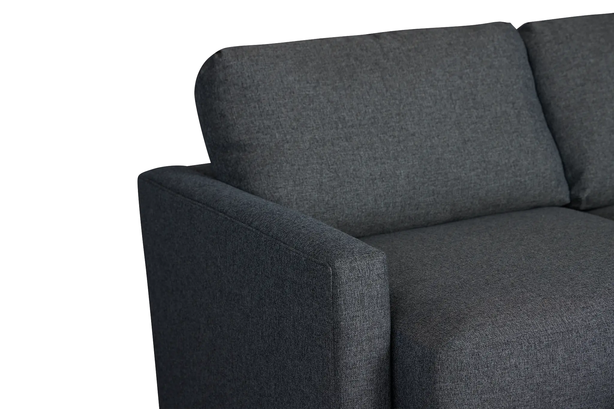 Noah Dark Gray Fabric Small Right Chaise Sectional Noah Dark Gray Fabric Small Right Chaise Sectional