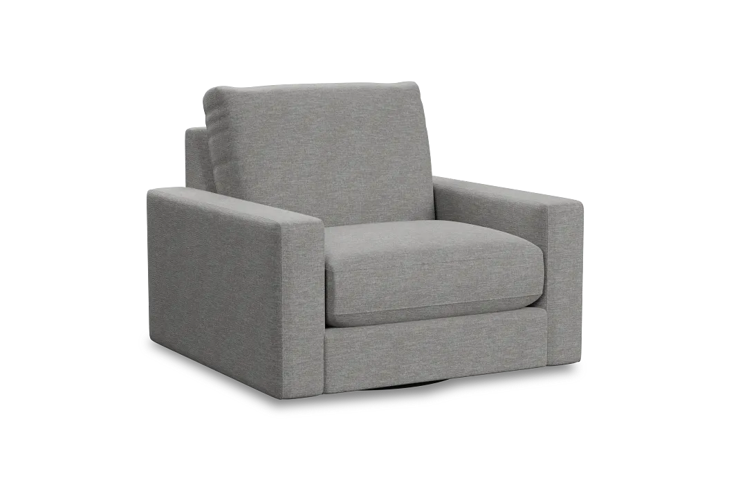 Edgewater Victory Gray Swivel Chair